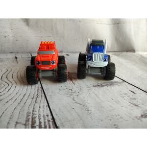 Blaze and the Monster Machine Trucks Blaze + Crusher Lot 2014 Mattel